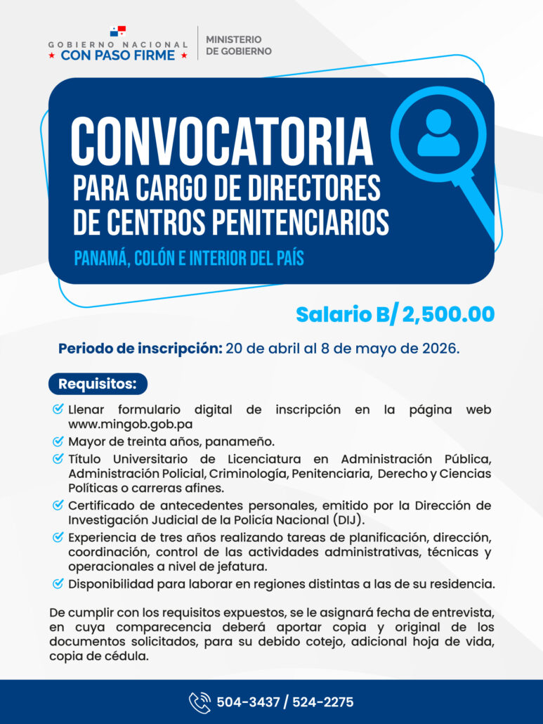 Directores de Centros Penitenciarios 